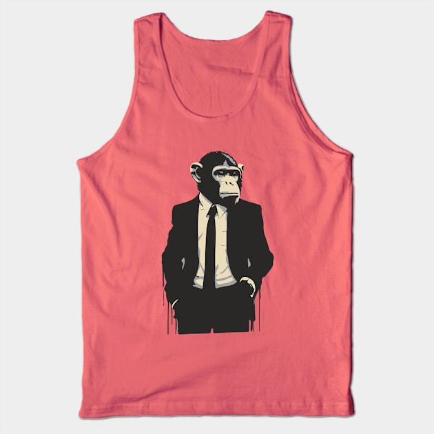 buisiness monkey Tank Top by lkn